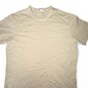 Zara Men's Light Tan Short Sleeve Tee